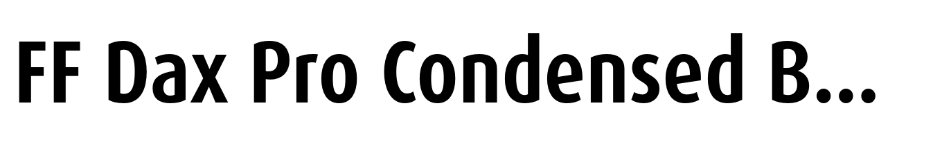 FF Dax Pro Condensed Bold